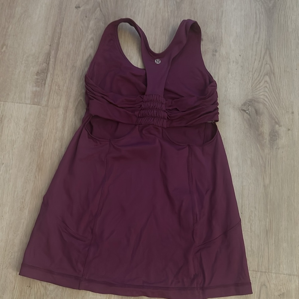 Lululemon with sports bra tank size 6